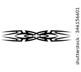 tattoo tribal lower back vector ... | Shutterstock .eps vector #346156601