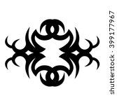 tattoo tribal lower back vector ... | Shutterstock .eps vector #399177967