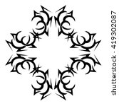 tribal pattern tattoo vector... | Shutterstock .eps vector #419302087