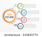 infographic template with four... | Shutterstock .eps vector #515833774