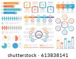 set of most useful infographic... | Shutterstock .eps vector #613838141