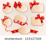 collection of vintage labels... | Shutterstock .eps vector #115127104