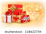 christmas gold background with... | Shutterstock .eps vector #118622734