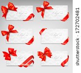 collection of gift cards with... | Shutterstock .eps vector #172702481