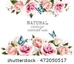 Natural Background With Roses....