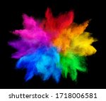 Colorful Rainbow Holi Paint...