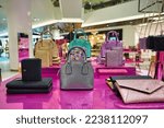 Small photo of BANGKOK, THAILAND - CIRCA JANUARY, 2020: Kate Spade bags displayed at Siam Discovery shopping center in Bangkok. Kate Spade New York is an American fashion house.