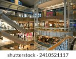 Small photo of SINGAPORE - NOVEMBER 06, 2023: interior shot of Paragon Mall. The Paragon is a shopping complex located in the Orchard Road area of Singapore.