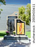 Small photo of WESTMINSTER, CALIFORNIA - 5 JULY 2021: Paracel Islands Battle Memorial at Sid Goldstein Freedom Park.