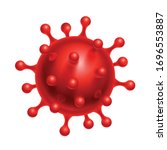 coronavirus cells or bacteria... | Shutterstock .eps vector #1696553887