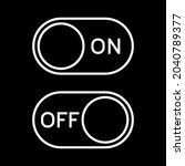 switch on and off toggle. on... | Shutterstock .eps vector #2040789377