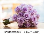 Purple Rose Bouquet For The...