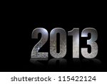 bright 2013 illustrated on... | Shutterstock . vector #115422124