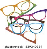 group of different frames for... | Shutterstock .eps vector #339340334