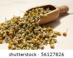 wooden spoon with dried... | Shutterstock . vector #56127826