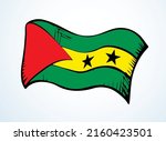flag of sao tome. vector... | Shutterstock .eps vector #2160423501