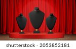 realistic black stands for... | Shutterstock .eps vector #2053852181