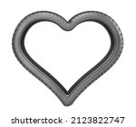 car tire without brand in form... | Shutterstock . vector #2123822747