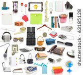 Objects  collection isolated on ...