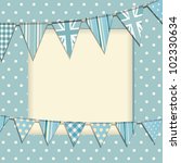 Vintage Bunting Background On A ...