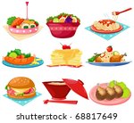 illustration of isolated set of ... | Shutterstock . vector #68817649