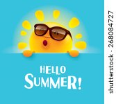 hello summer   | Shutterstock .eps vector #268084727