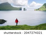 the view of the drangarnir sea... | Shutterstock . vector #2047274321