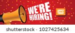 we're hiring banner background... | Shutterstock .eps vector #1027425634