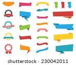 flat design of web stickers ... | Shutterstock .eps vector #230042011