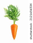 carrot isolated on white... | Shutterstock . vector #2121656534