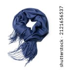 warm cashmere scarf isolated on ... | Shutterstock . vector #2121656537