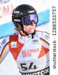 Small photo of KILLINGTON, VT - NOVEMBER 24: Veronique Hronek of Germany after the second run of the giant slalom at the Audi FIS Ski World Cup - Killington Cup on November 24, 2018 in Killington, Vermont.