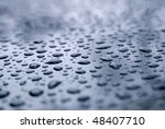water droplets on a freshly... | Shutterstock . vector #48407710
