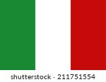 official flag of italy nation | Shutterstock . vector #211751554