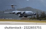 Small photo of Honolulu, Hawaii, USA, 2022-08-14: Military Air Show, Boeing C-17 Globemaster HH landing