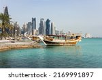 The Traditional Dhow On Doha...