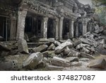 Ruins Of Ta Prohm Temple At...