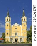 Small photo of Kunin, Church of the Exaltation of the Holy Cross - empire church built in 1810-1811, Moravia, Czech Republic