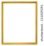 Gold vintage frame isolated on...