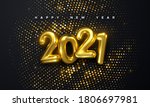 happy new 2021 year. holiday... | Shutterstock .eps vector #1806697981