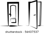 doors | Shutterstock .eps vector #56437537