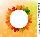 autumn postard with bright... | Shutterstock .eps vector #2057817524