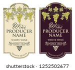 collection of vintage labels... | Shutterstock .eps vector #1252502677