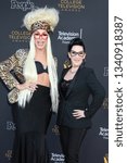 Small photo of LOS ANGELES - MAR 16: Alaska Thunderfuck 5000, Justin Andrew Honard, Michelle Visage at the 39th College Television Awards at the Television Academy on March 16, 2019 in North Hollywood, CA