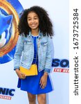 Small photo of LOS ANGELES - JAN 25: Jordyn Curet at the Sonic The Hedgehog Family Day Event at the Paramount Theatre on January 25, 2020 in Los Angeles, CA