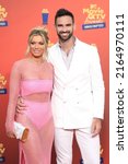 Small photo of LOS ANGELES - JUN 2: Lindsay Hubbard, Carl Radke at the MTV Movie and TV Awards: UNSCRIPTED at the Barker Hanger on June 2, 2022 in Santa Monica, CA