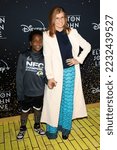 Small photo of LOS ANGELES - NOV 20: Eyob Britton, Connie Britton at the Elton John Live: Farewell From Dodger Stadium Yellow Brick Road Event at Dodger Stadium on November 20, 2022 in Los Angeles, CA
