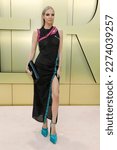 Small photo of LOS ANGELES - MAR 9: Leonie Hanne at the Versace FW23 Show at the Pacific Design Center on March 9, 2023 in West Hollywood, CA