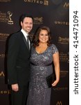 Small photo of LOS ANGELES - MAY 1: Brian McDaniel, Angelica McDaniel at the 43rd Daytime Emmy Awards at the Westin Bonaventure Hotel on May 1, 2016 in Los Angeles, CA