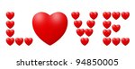 love written by the hearts | Shutterstock . vector #94850005